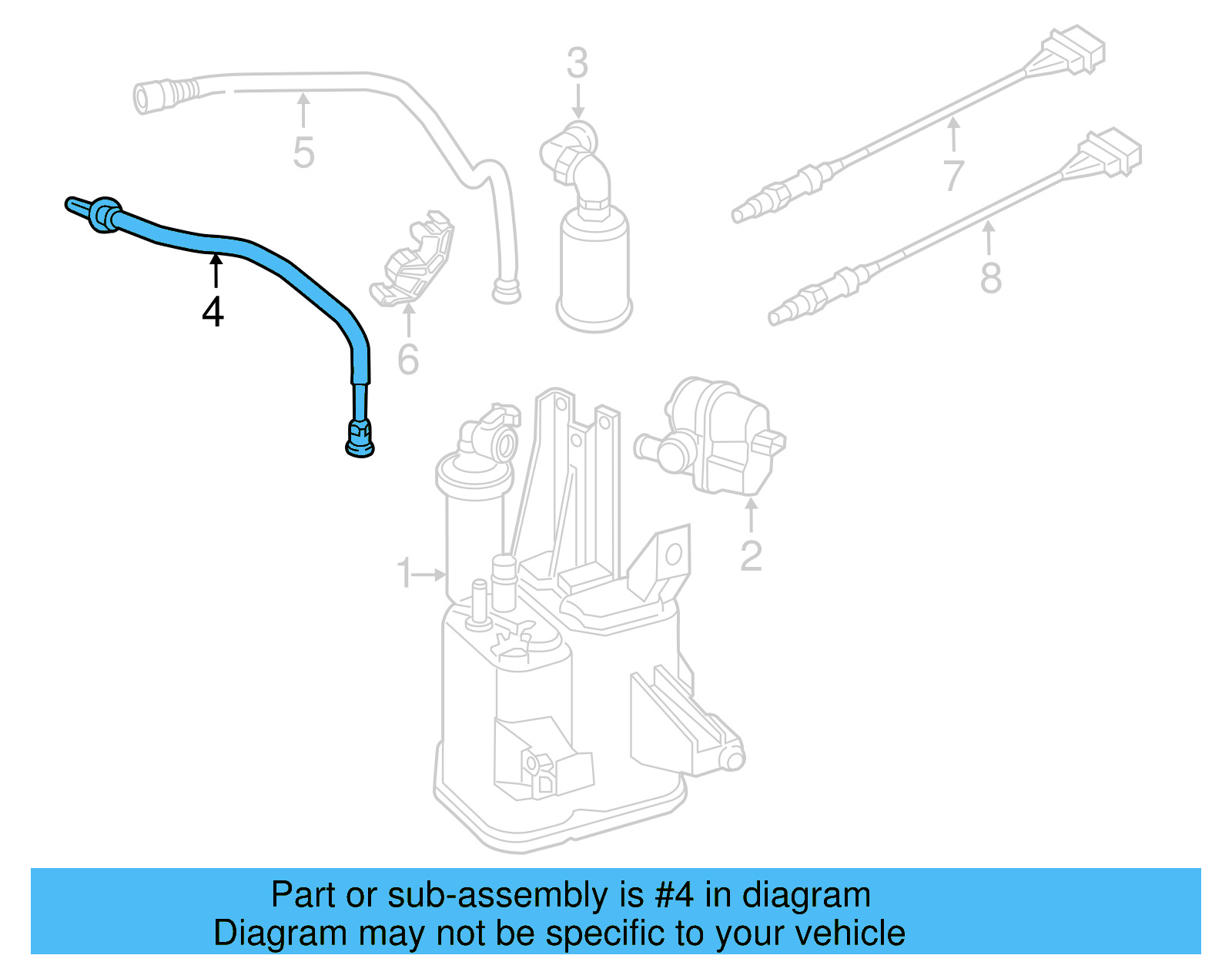 Inlet Tube 5C0-201-931-T - View 3
