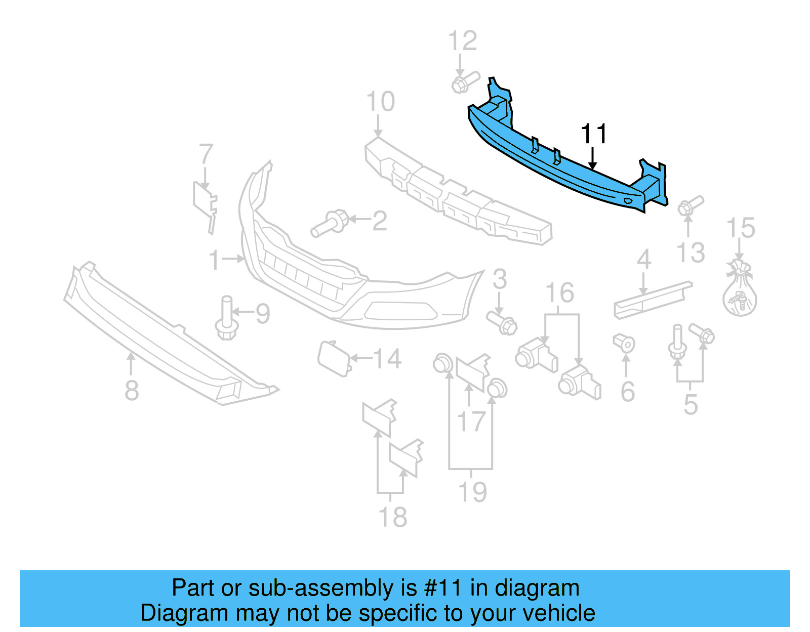 Impact Bar 3C0-807-109-C - View 13