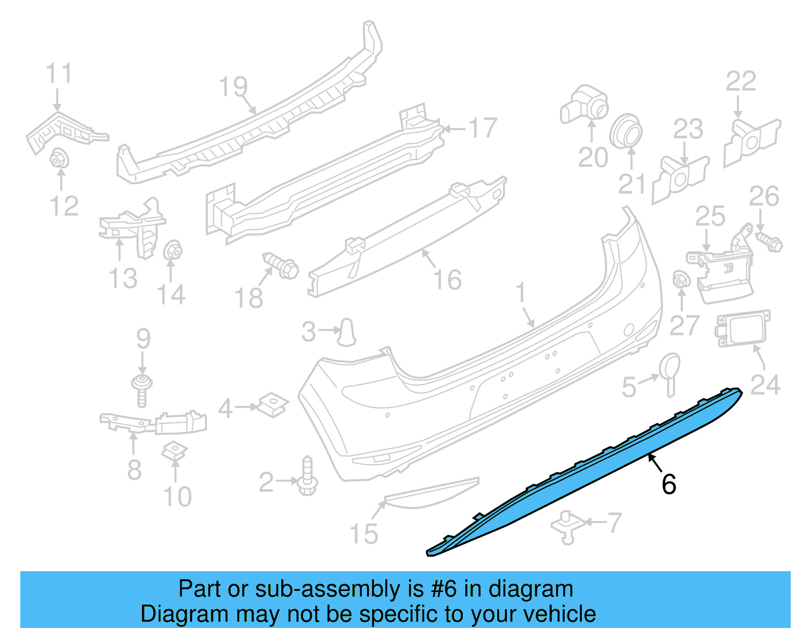 Spoiler Assembly 5G6-827-940-041 - View 7