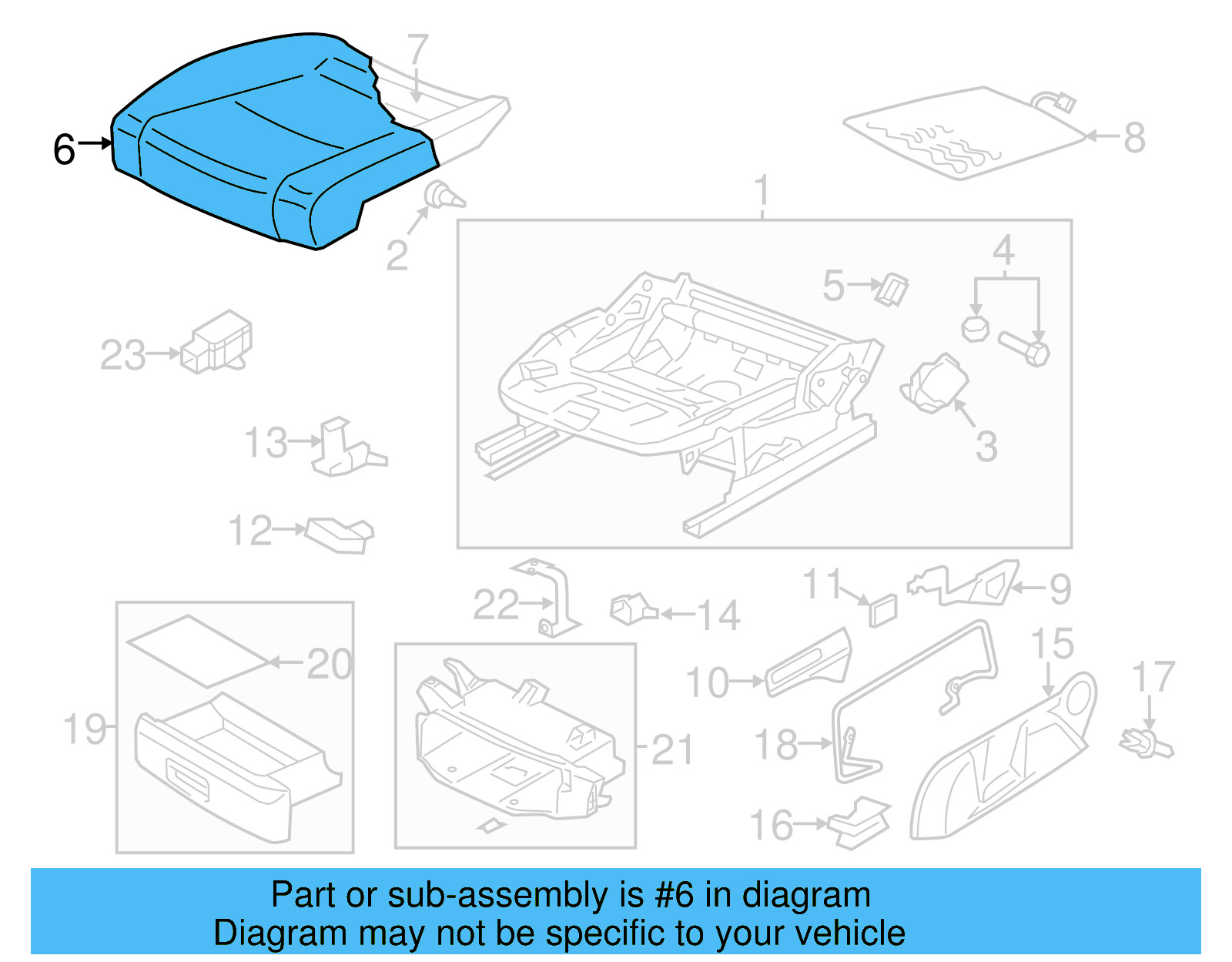 Seat Cover 5K0-881-405-B-ILZ - View 4