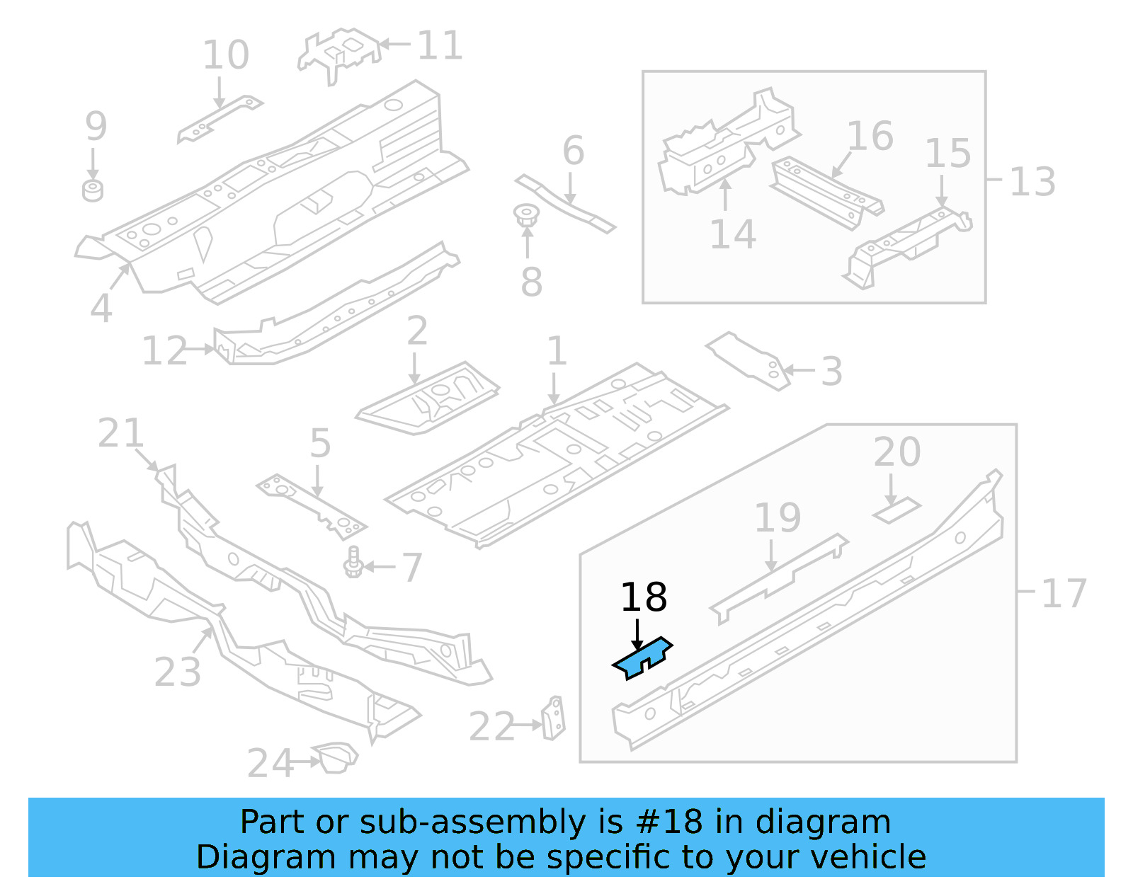 Sill Reinforcement 5Q0-802-307 - View 16