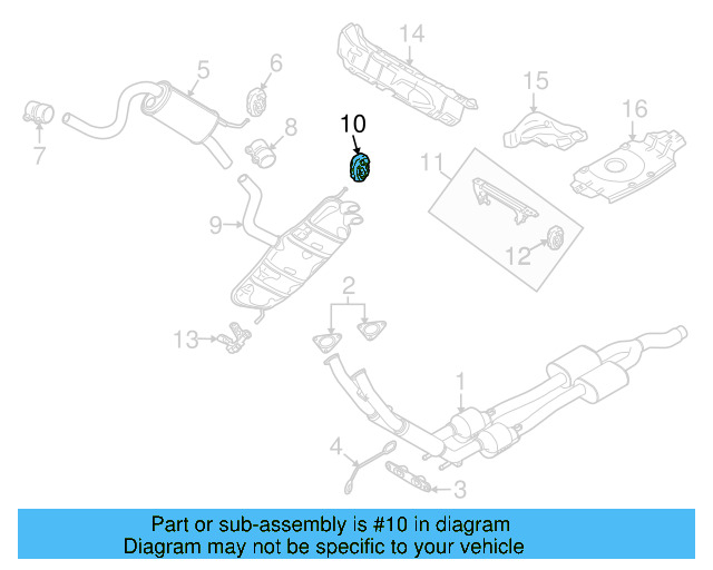 Muffler & Pipe Retainer Ring 1K0-253-147 - View 20