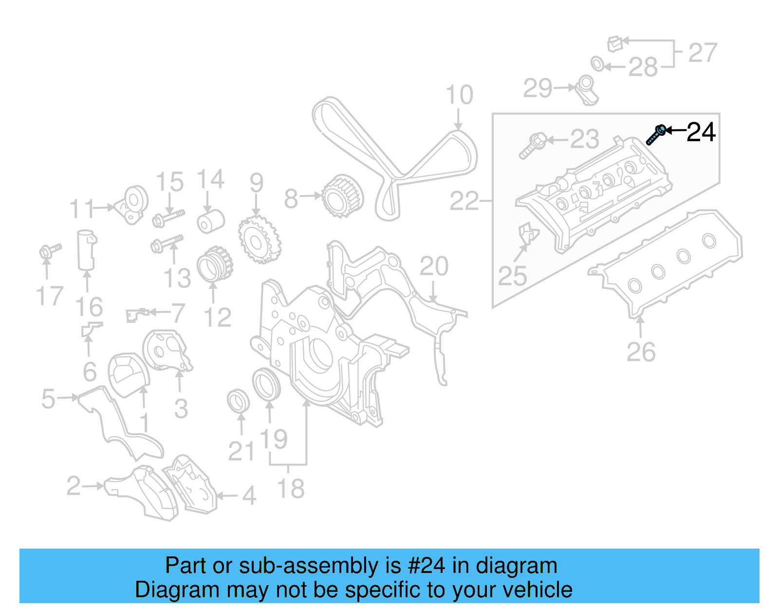 Valve Cover Bolt 077-103-831-E - View 11