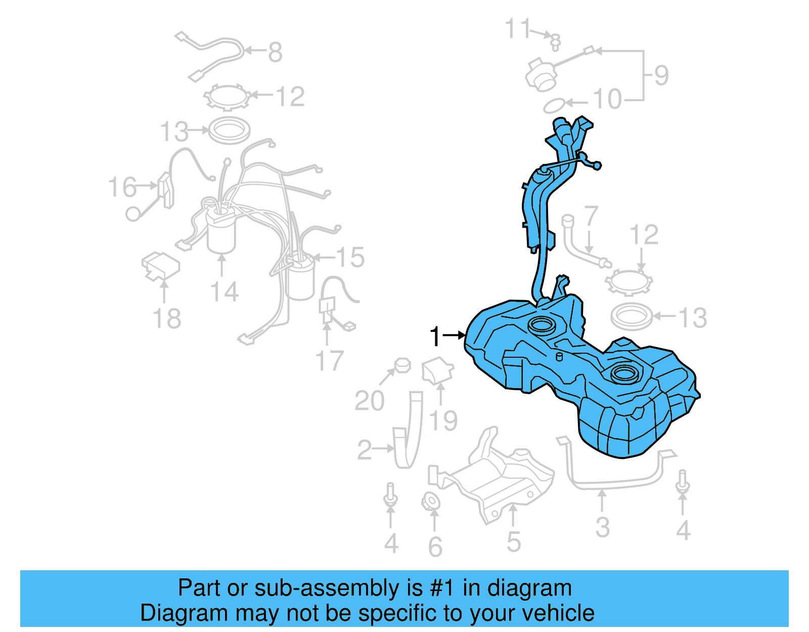 Fuel Tank 5N0-201-060-BF - View 4