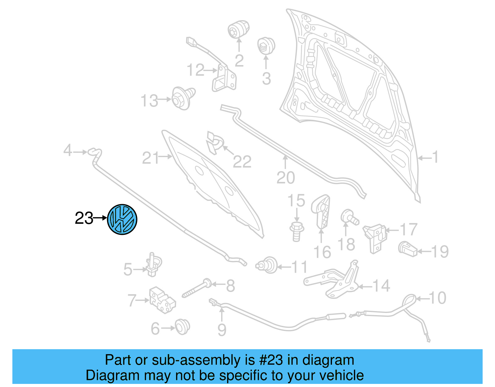 Emblem 5C5-853-600-A - View 7
