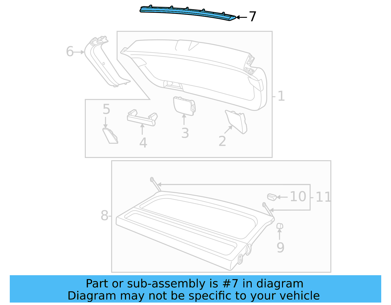 Upper Trim 2GJ-867-707-82V - View 5