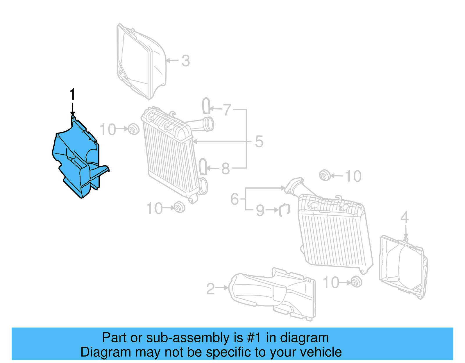 Intake Duct 7L6-117-336-B - View 7