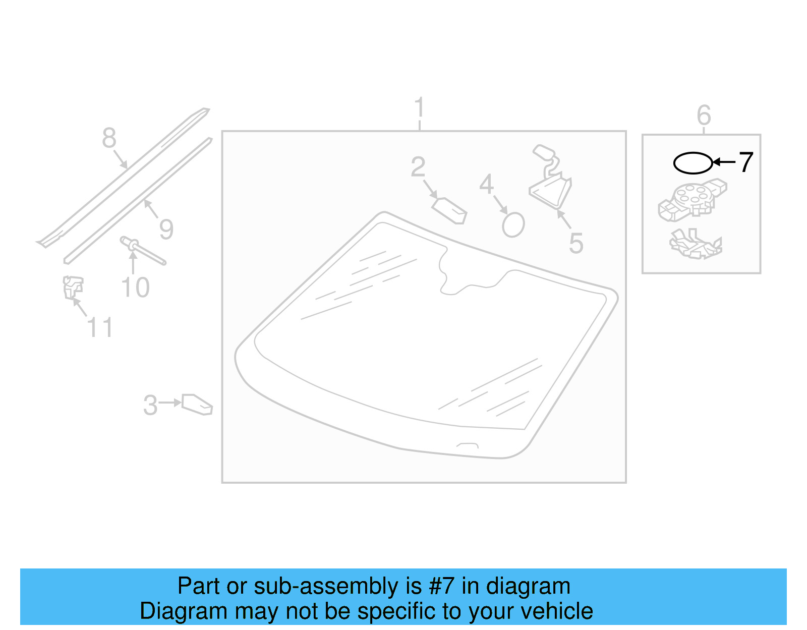 Roof Panel Seal Strip 533-867-910-A - View 5