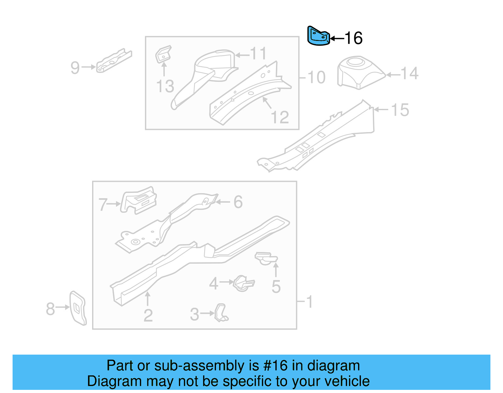 Strut Mount Reinforced Plate 5C0-809-112
