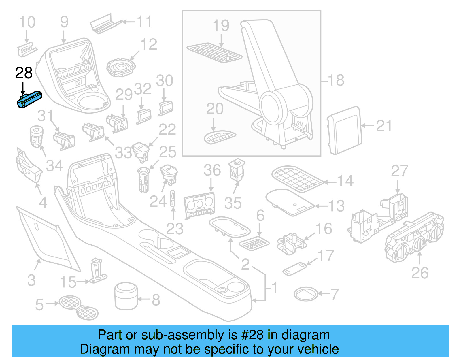 Air Bag Lamp 5C5-919-234-A-1QB - View 6