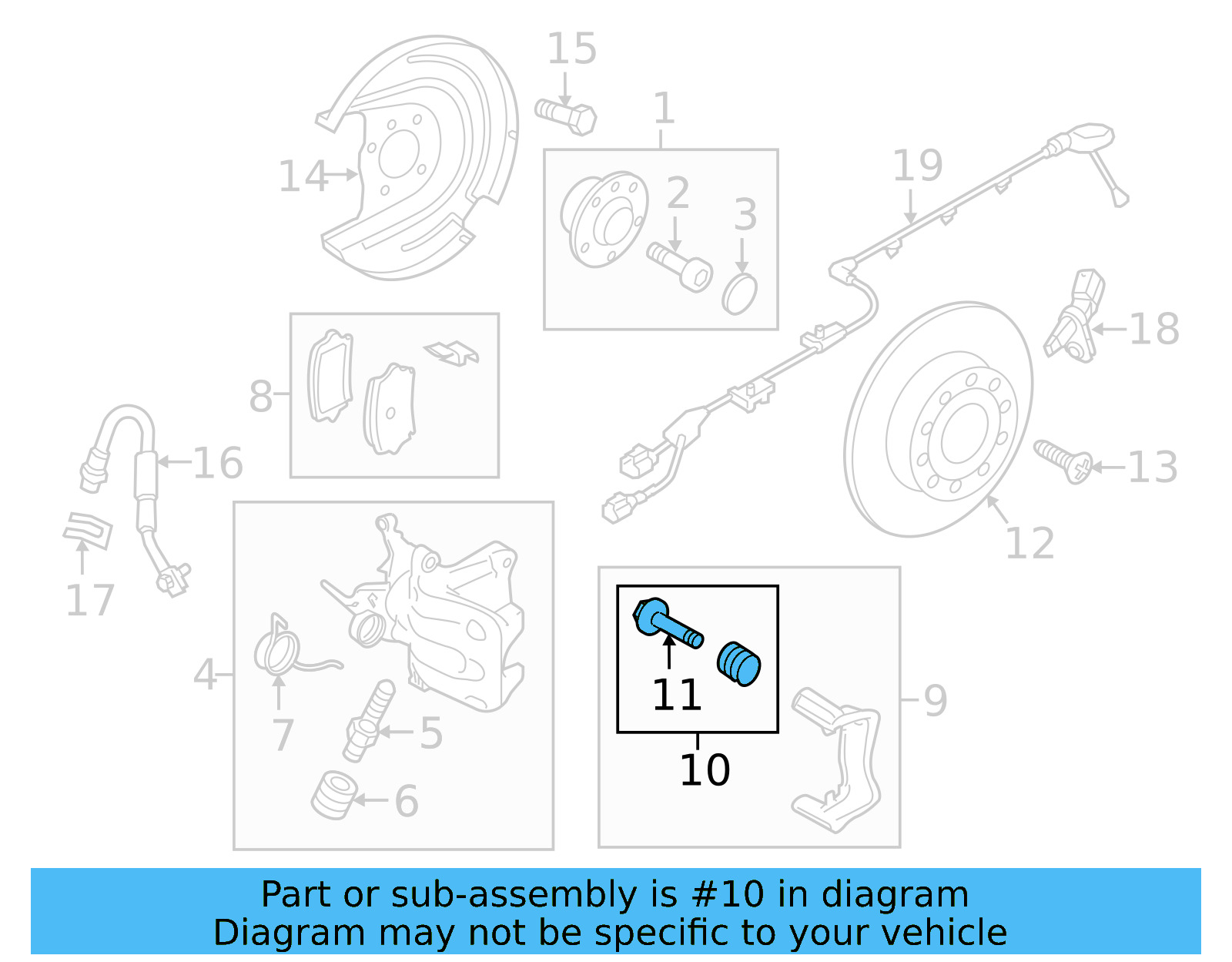 Disc Brake Caliper Pin Boot 5Q0-698-470-A - View 4