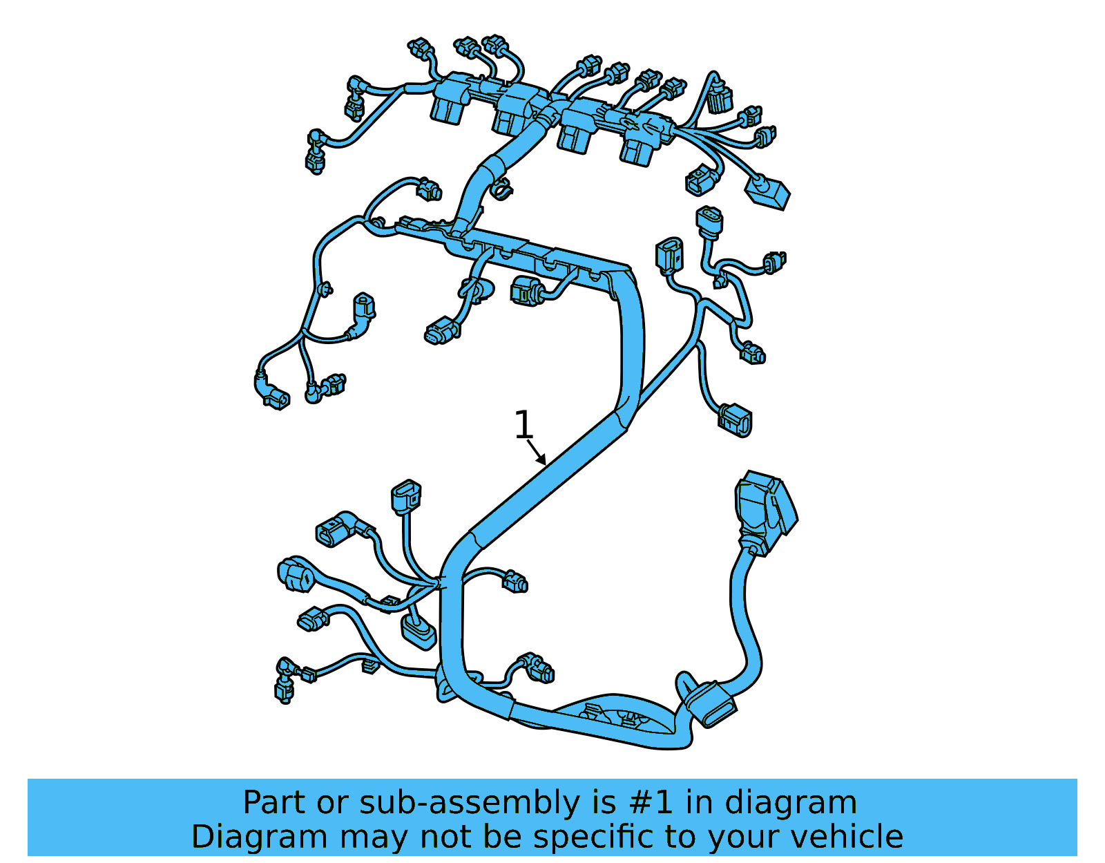 Engine Harness 06K-972-627-HA - View 5