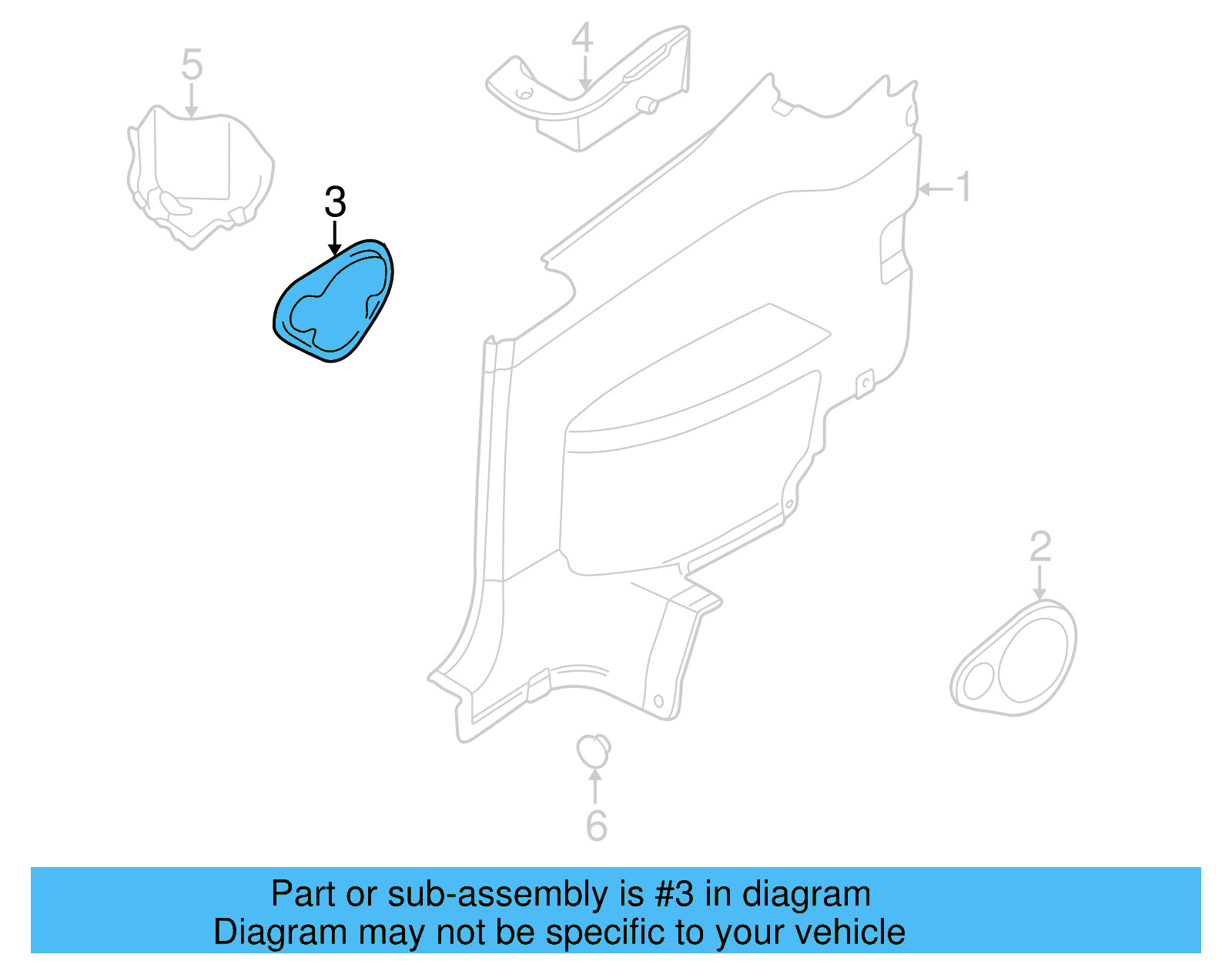 Frame Trim 1E0868169 - View 4