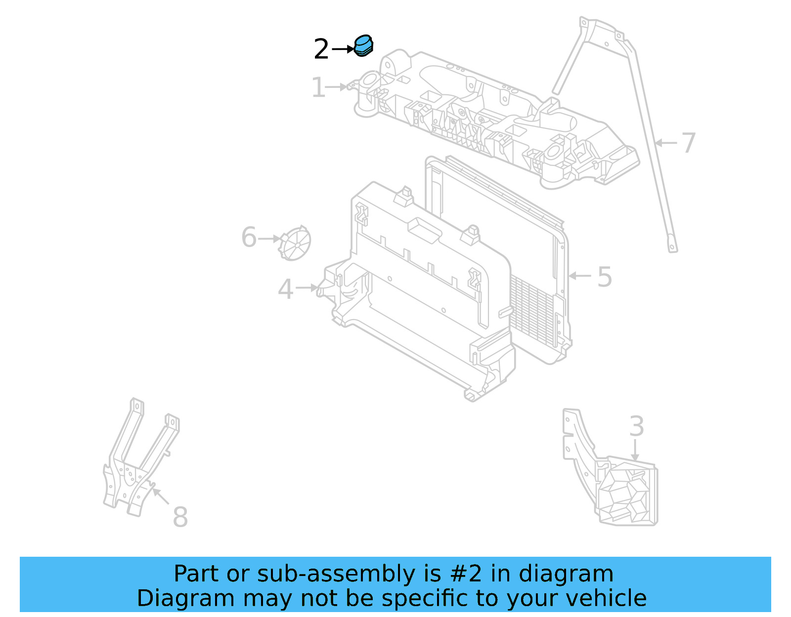 Radiator Support Stopper 10A-805-367 - View 6