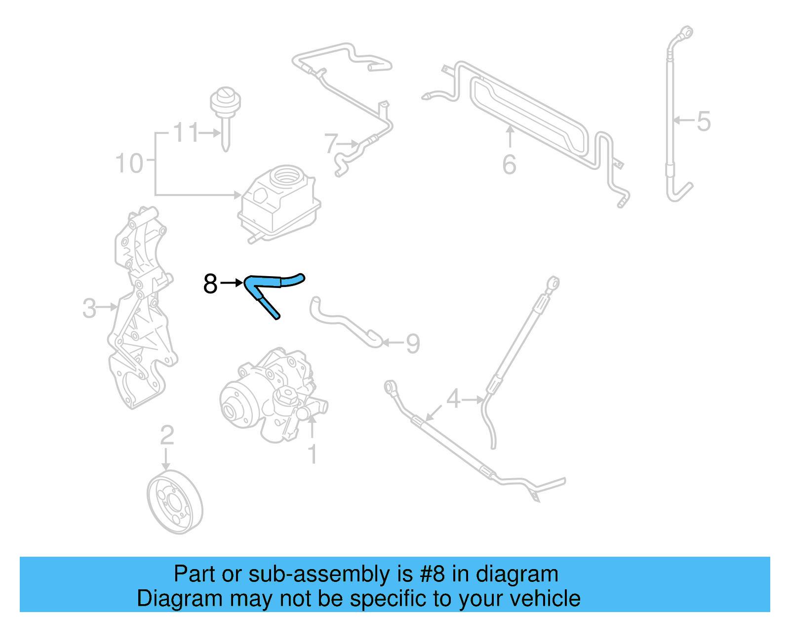 Suction Hose 1J0-422-887-BJ - View 3