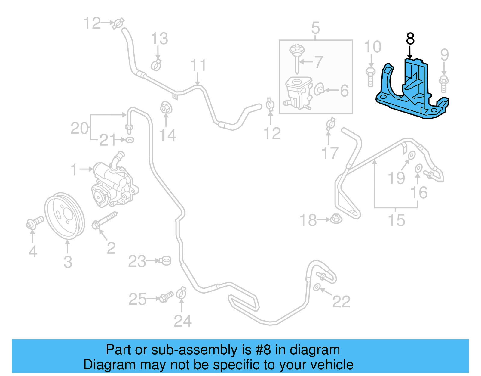 Bracket 5C0-422-166-H - View 9