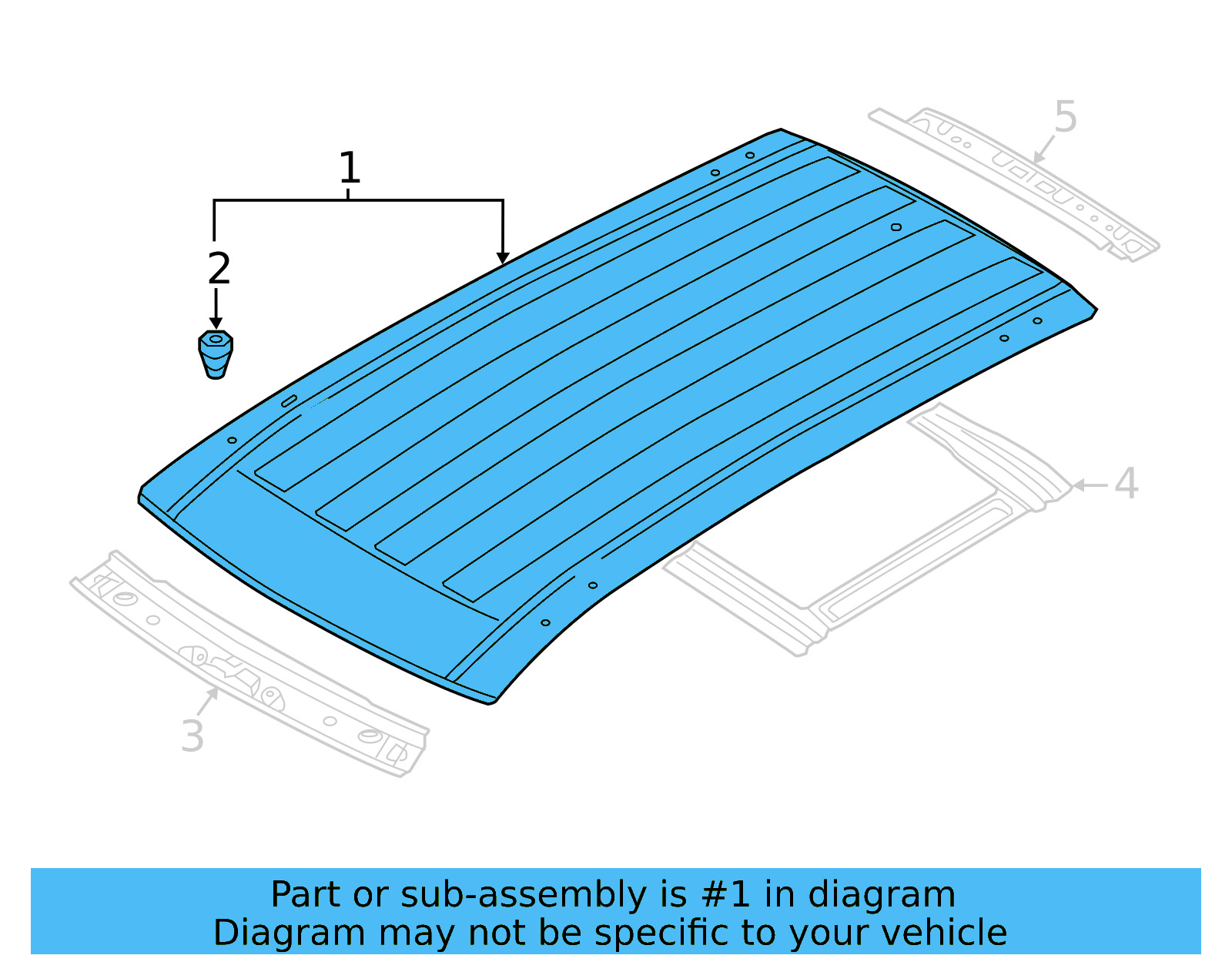 Roof Panel 3CM-817-101-B - View 8