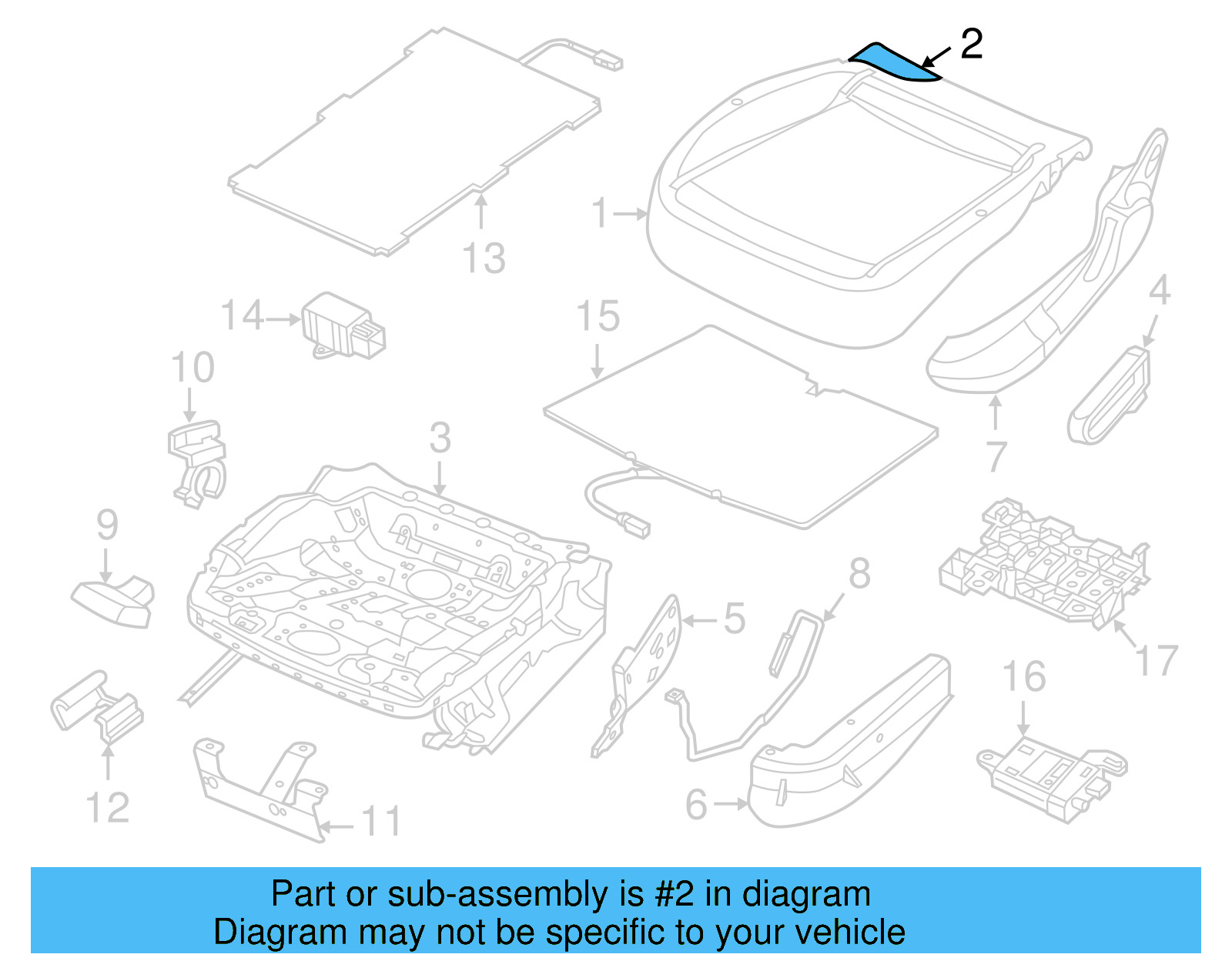 Seat Cushion Pad 5C5-881-375-B - View 9