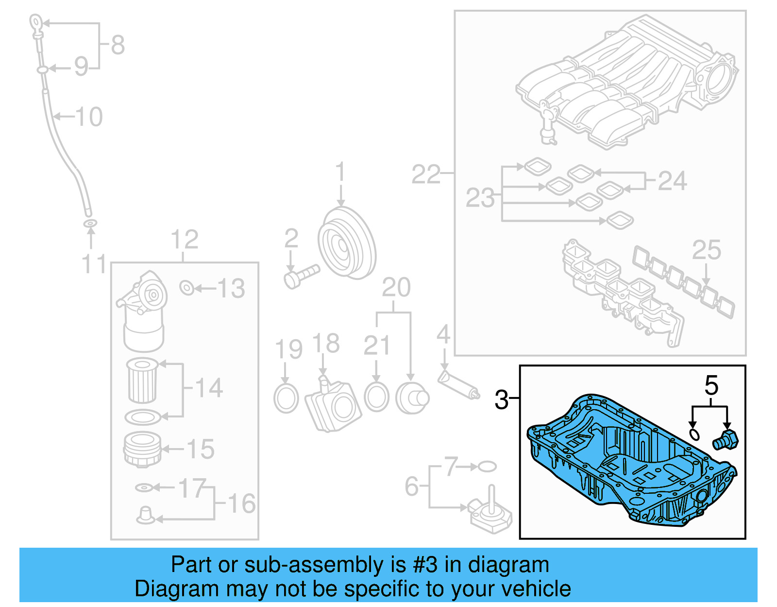 Oil Pan 03H-103-601-AJ - View 5
