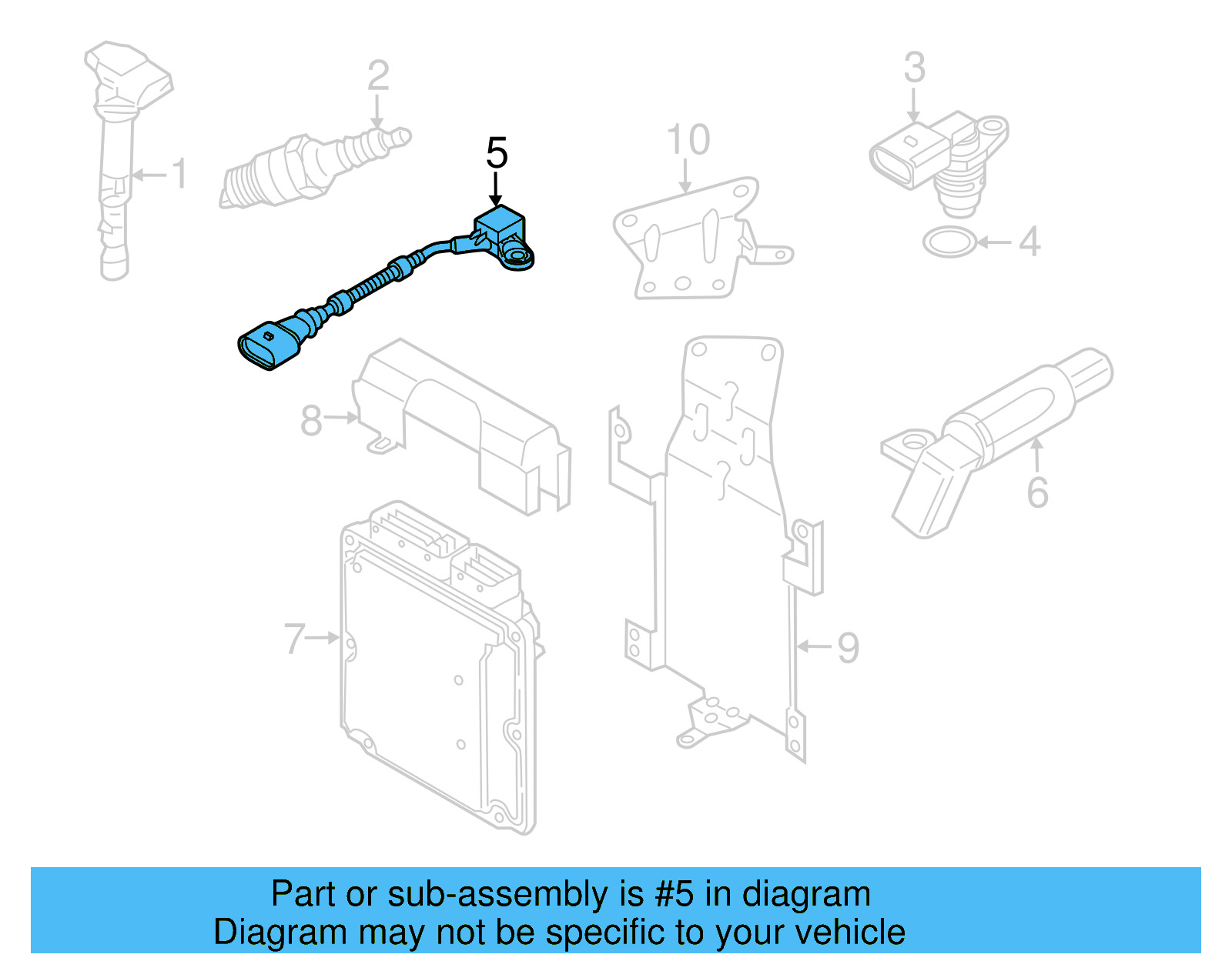 Knock Sensor 06E-905-377-K - View 4