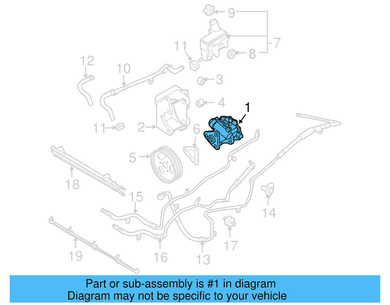 Power Steering Pump 3D0-422-154-G - View 4