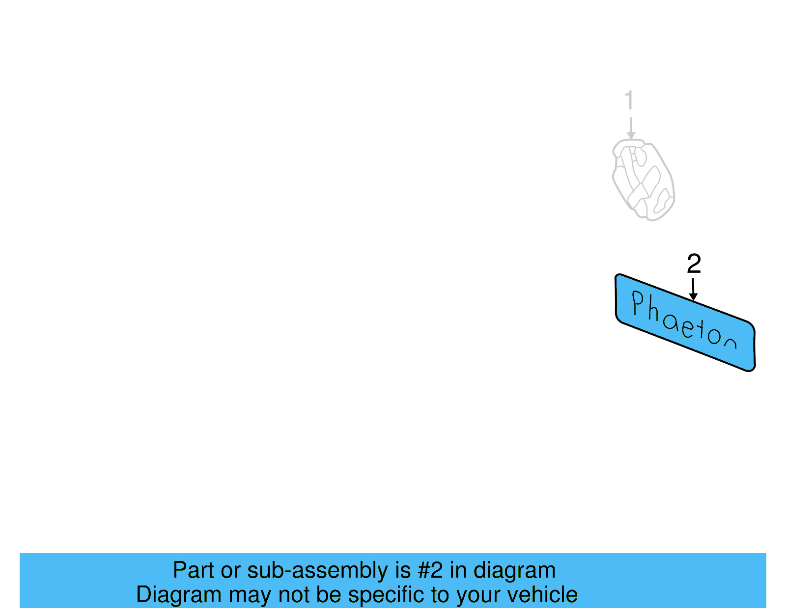 Nameplate 3D0-853-675-AR-739 - View 6