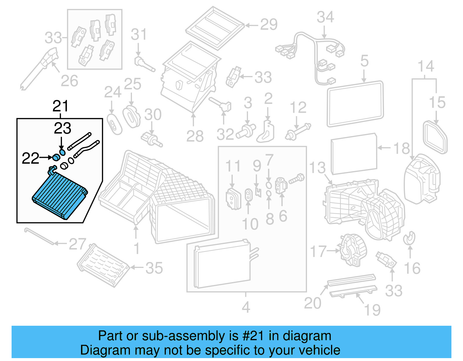 Heater Core 7L0-819-032-A - View 8