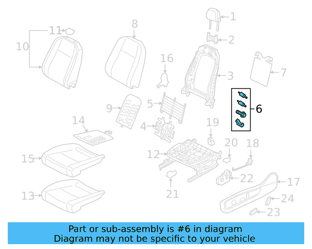 Support Spring Hardware Kit 5QN-898-955 - View 9