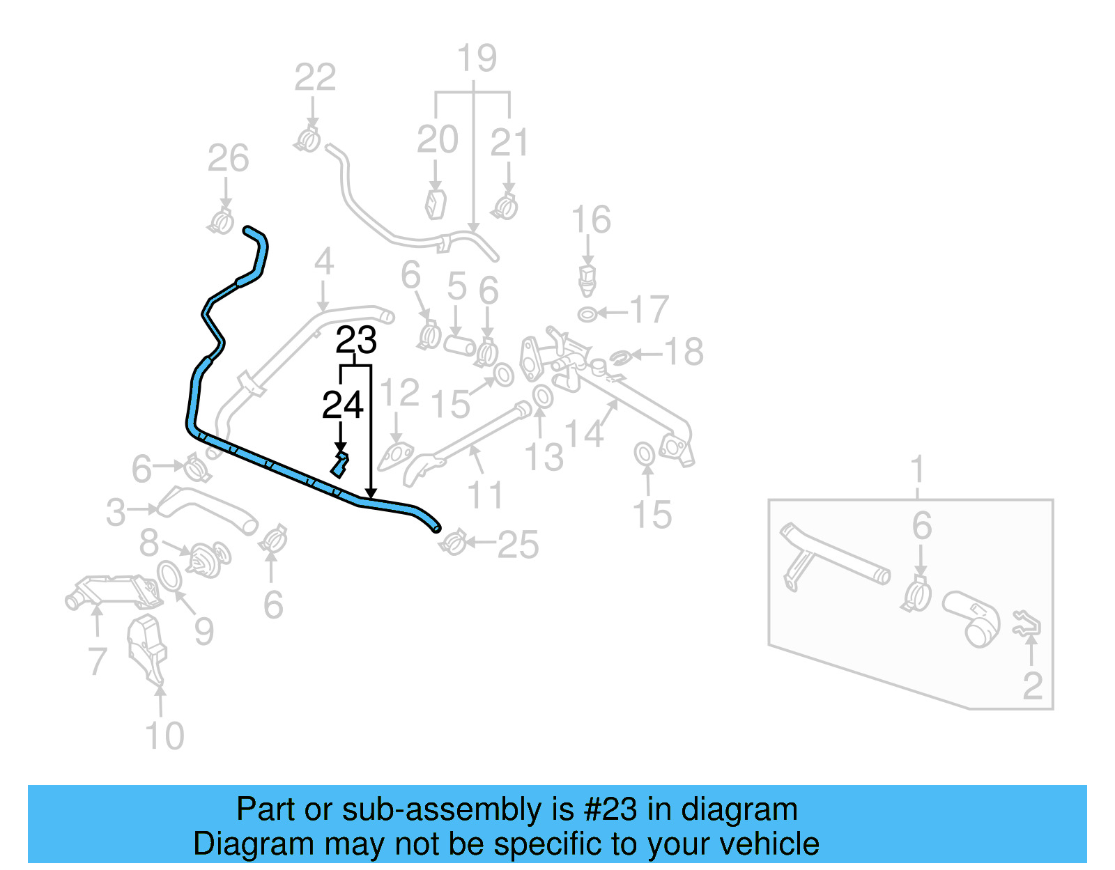 Overflow Hose 7L6-122-447-N - View 15