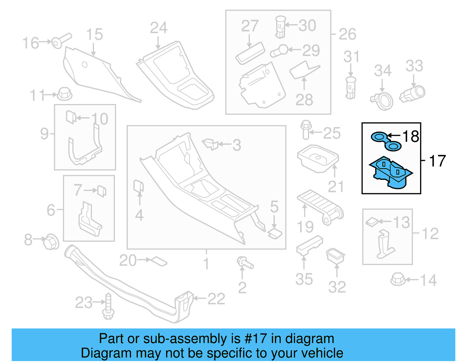 Cup Holder 5N0-862-531-F-H67 - View 7