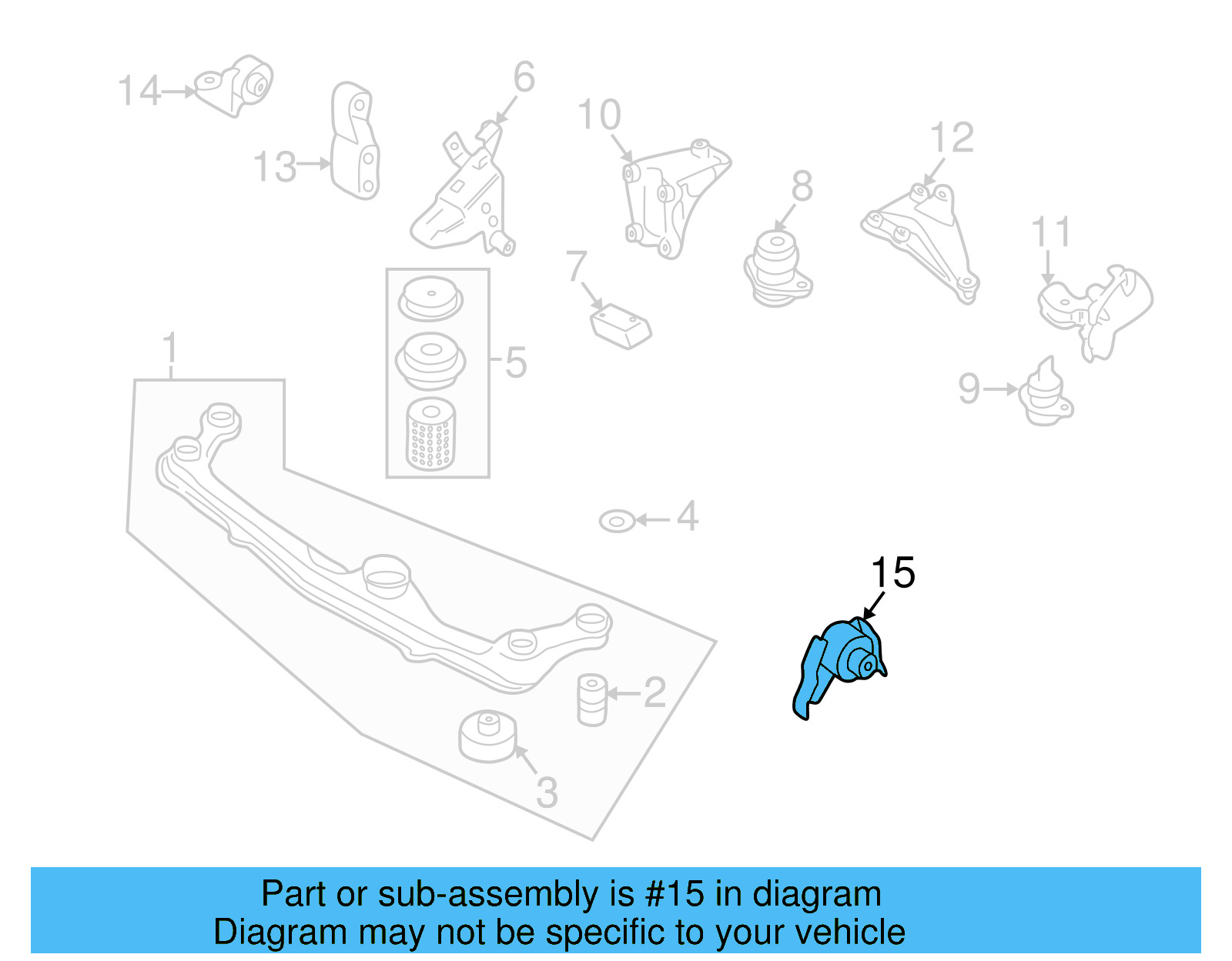 Mount Support Mount 1E0-199-731-A - View 7