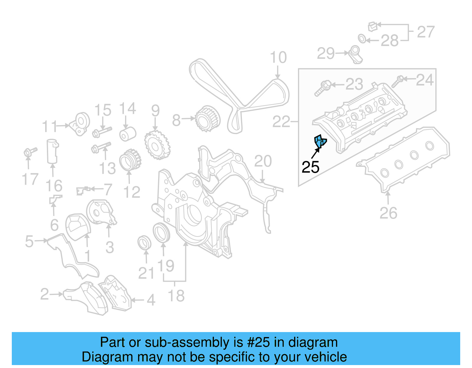 Valve Cover Grommet 077-103-487-B - View 3