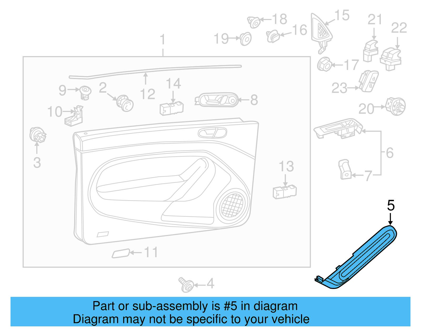 Handle Cover 5C5-868-040-B-YML - View 12