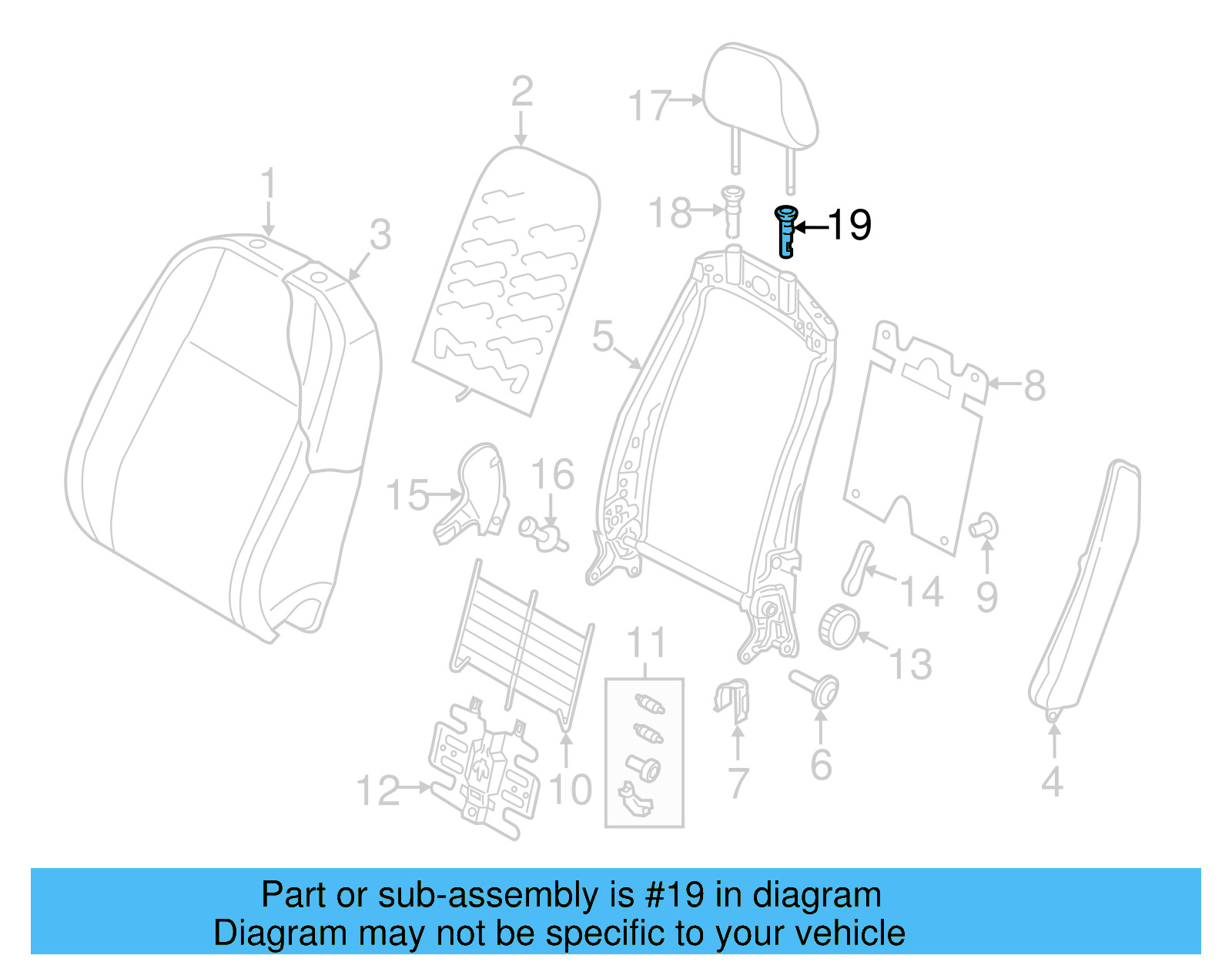 Headrest Guide 5G0-881-920-82V - View 13