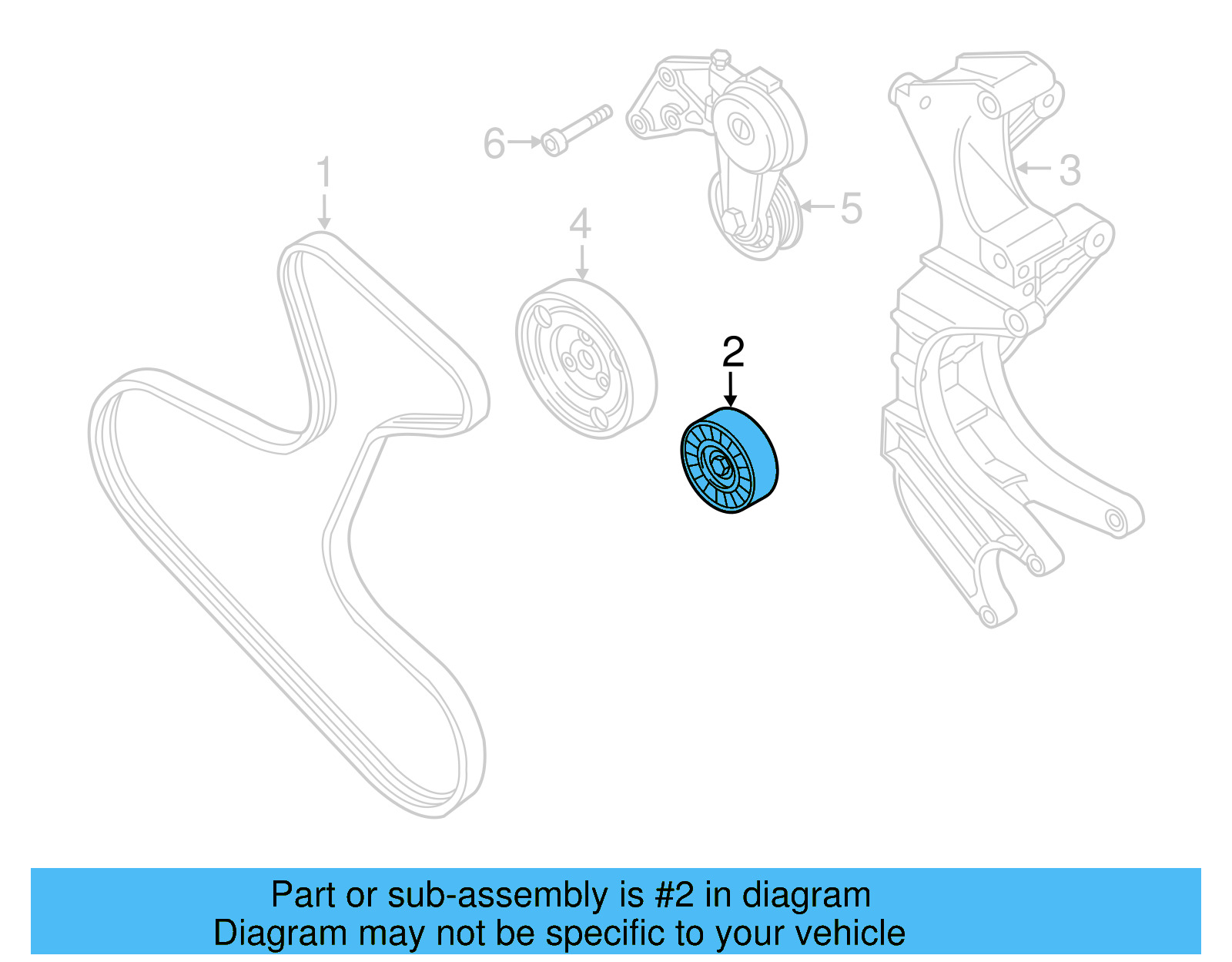 Idler Pulley 022-145-276-A - View 11