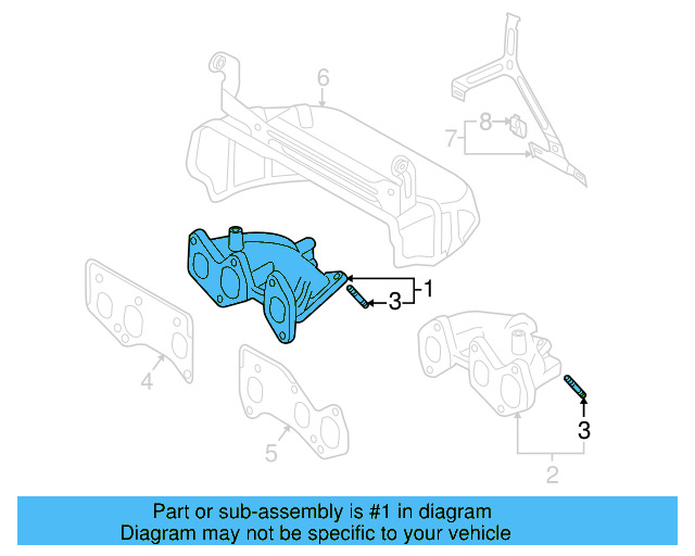 Exhaust Manifold 022-253-032-N - View 8
