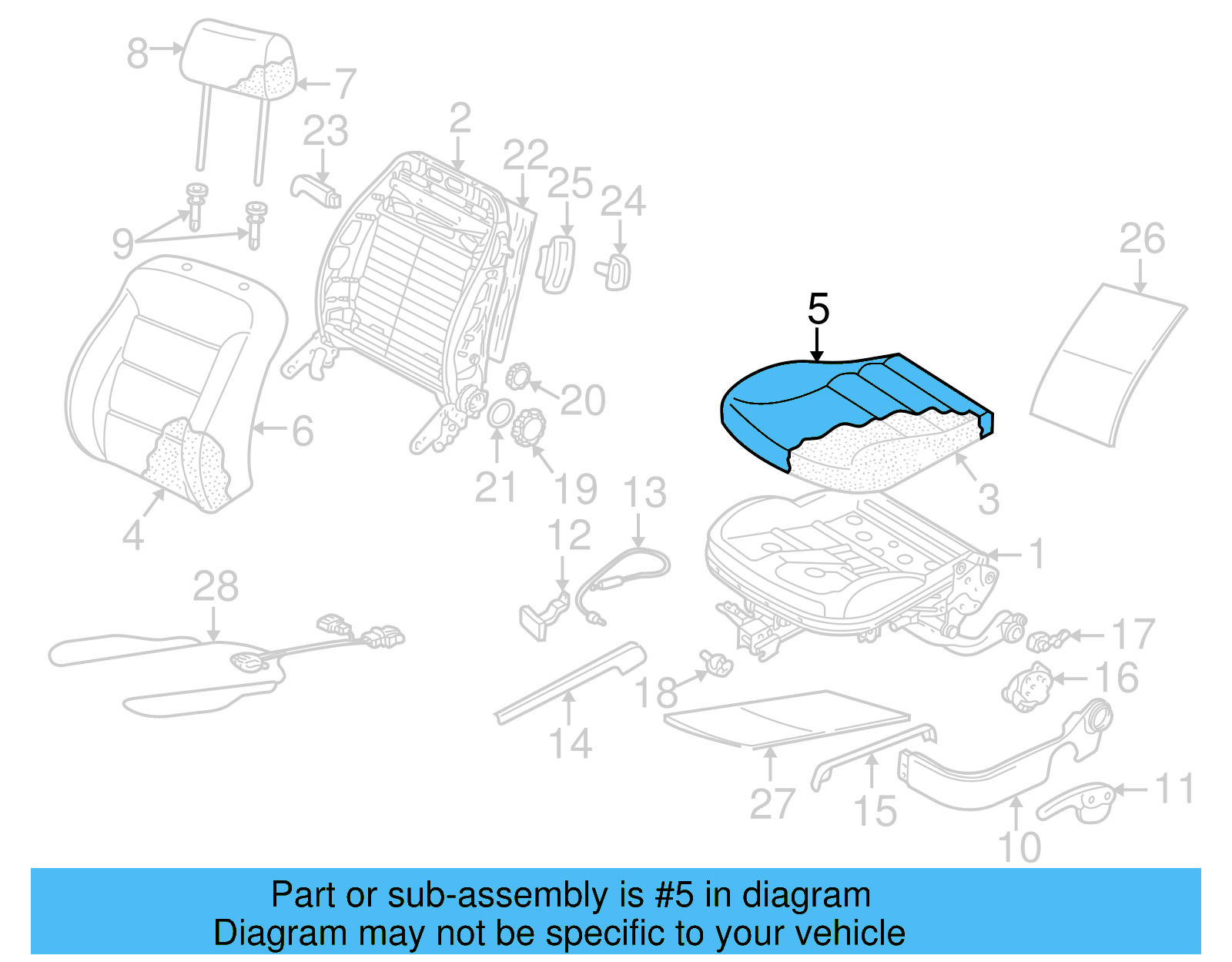 Cushion Cover 1J0-881-405-GUB - View 7