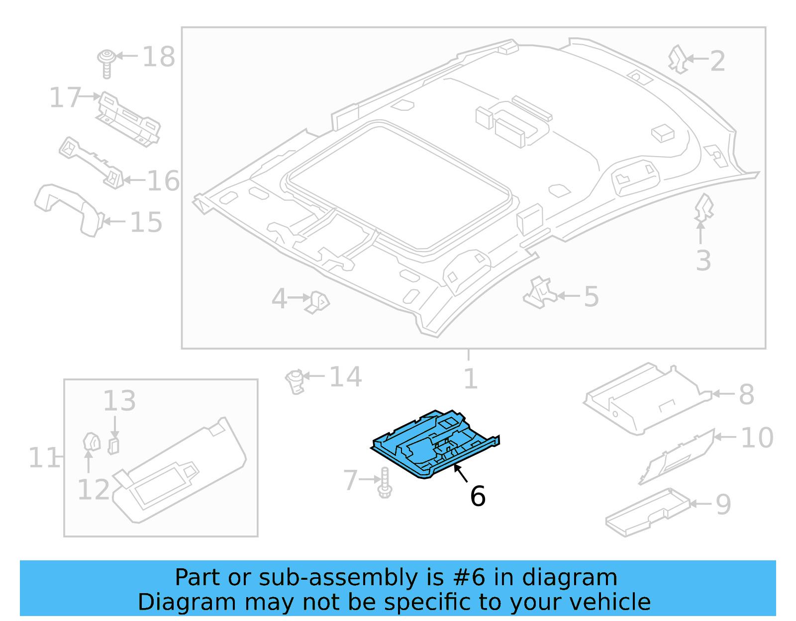 Front Frame 3G0-867-489-E-3HS - View 4