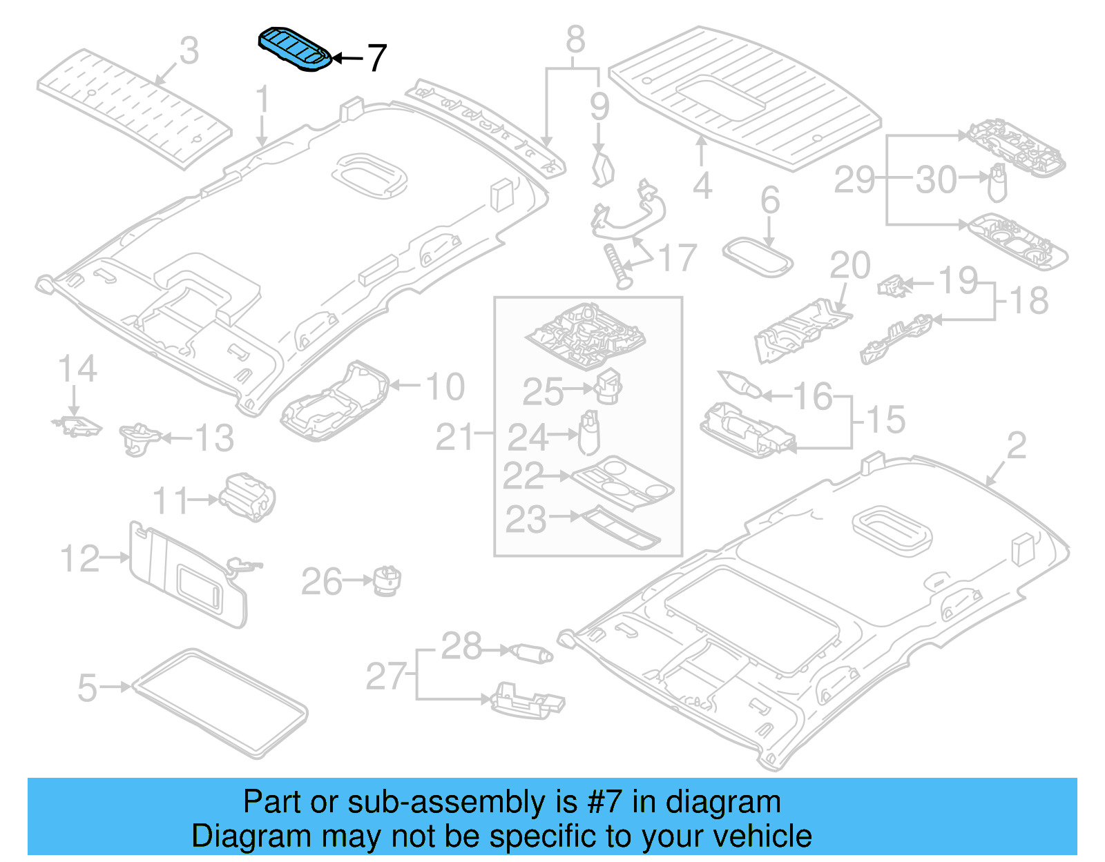 Sun Visor Cover 1K9-867-227-A - View 6