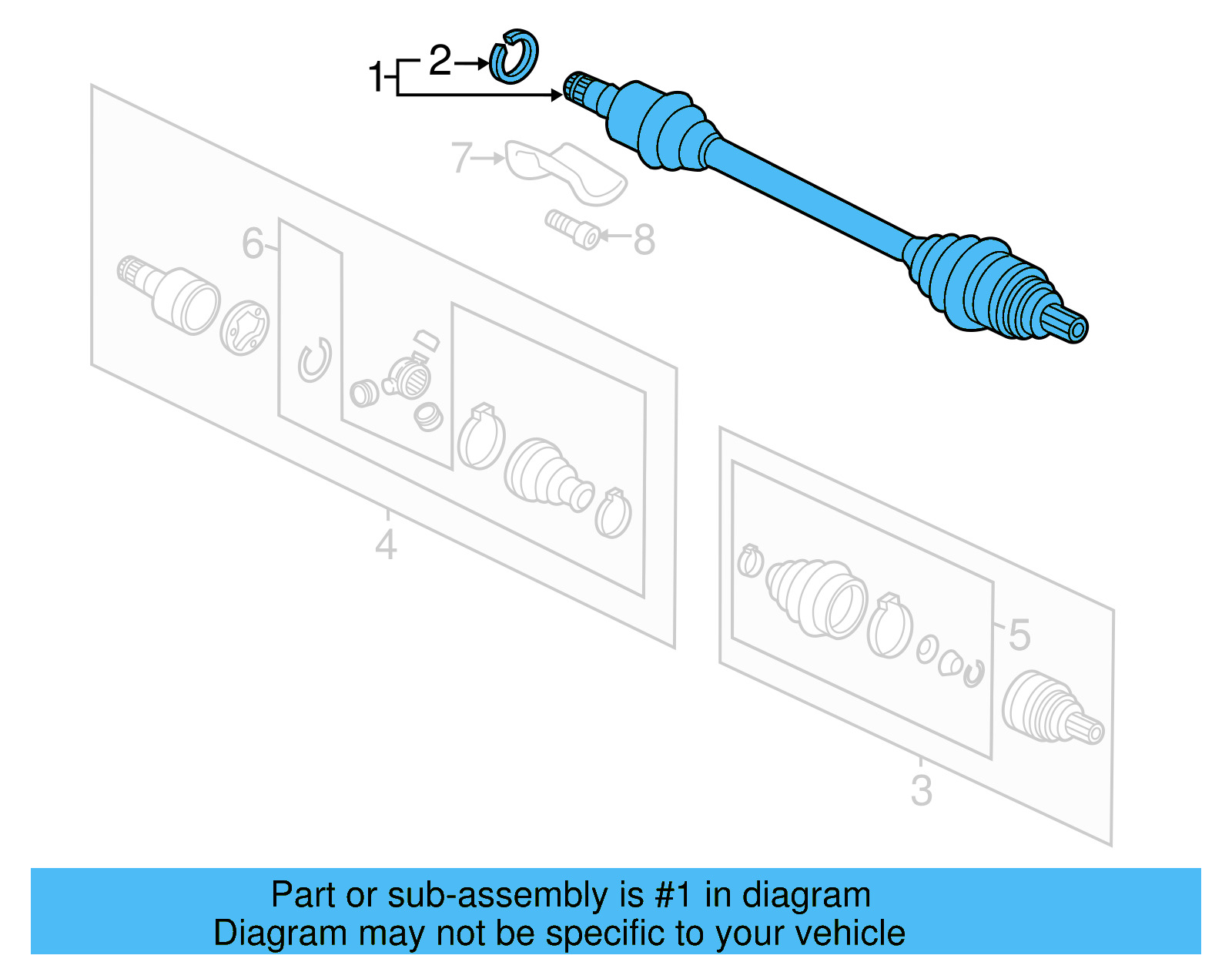 Axle Assembly 561-407-272-AA - View 4