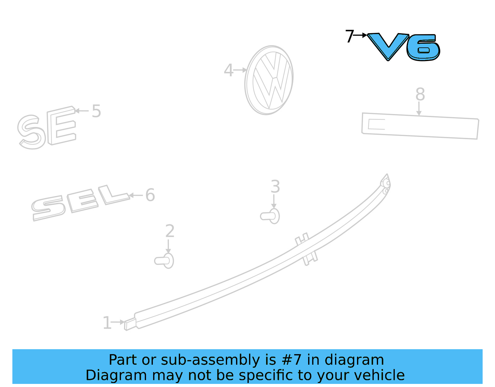 Nameplate 3CM-853-675-2ZZ - View 7