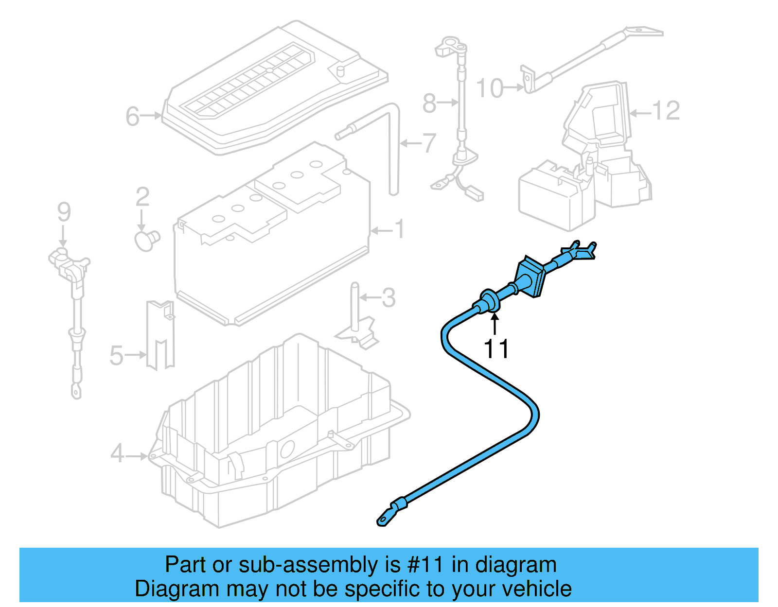 Battery Cable 7P0-971-599-B - View 7