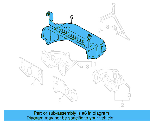 Exhaust Manifold Heat Shield 022-253-035-AG