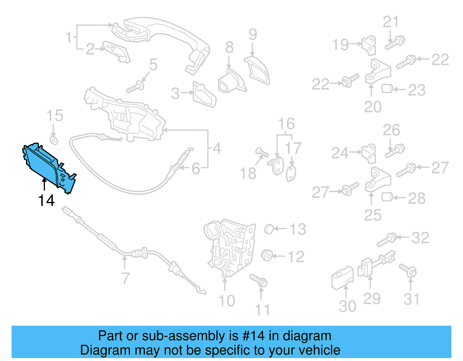 Handle, Inside 5NA-839-113-E-UBN - View 4