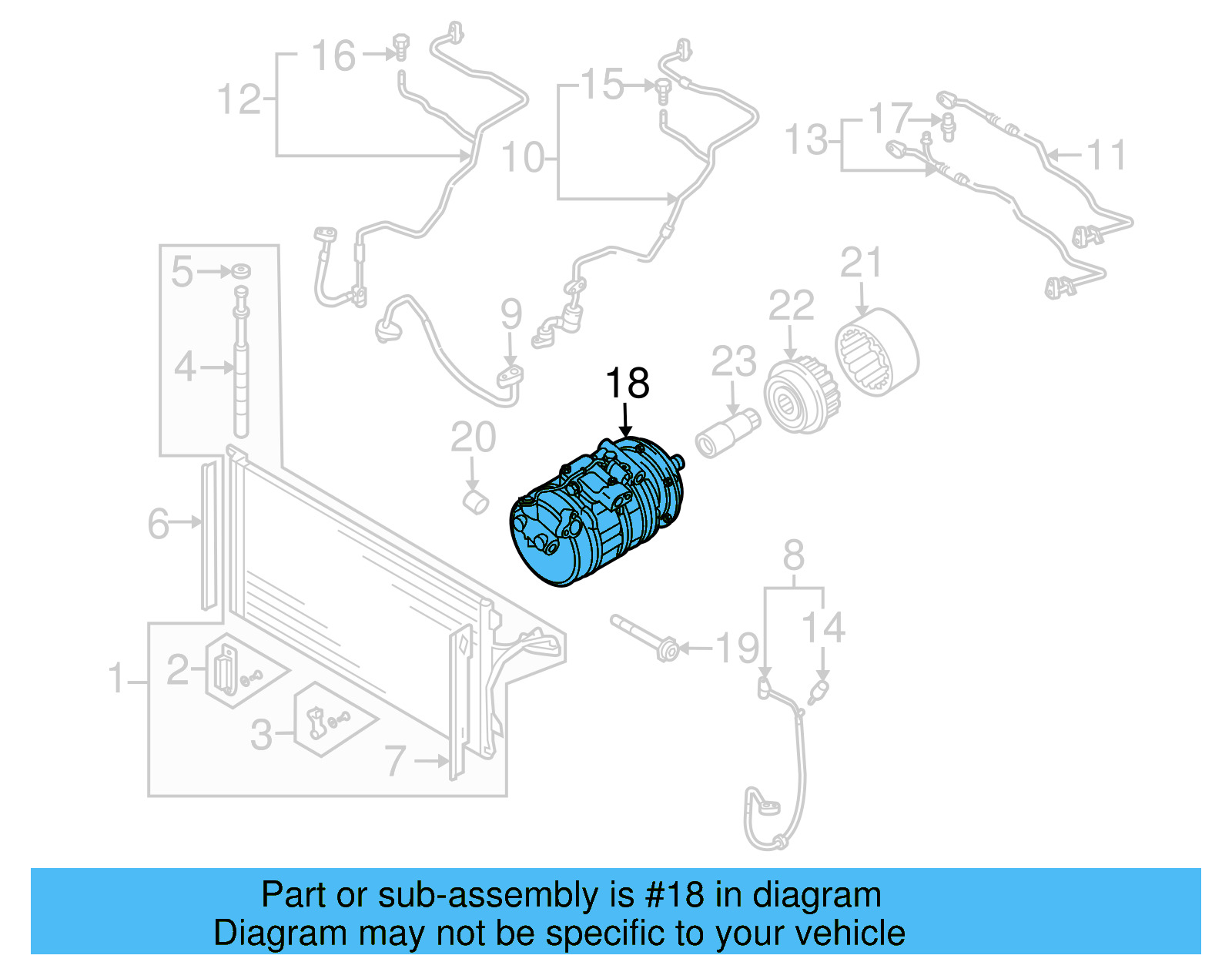 A/C Compressor 7H0-820-805-J - View 9