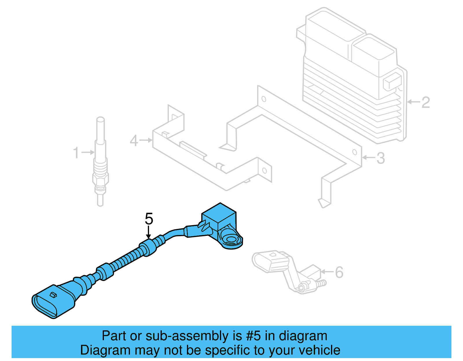 Camshaft Position Sensor 03L-957-147-A - View 7