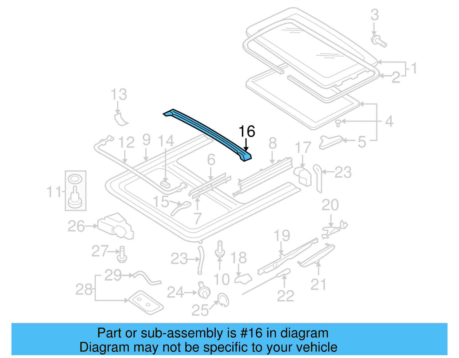 Water Deflector 1C0-877-866 - View 6
