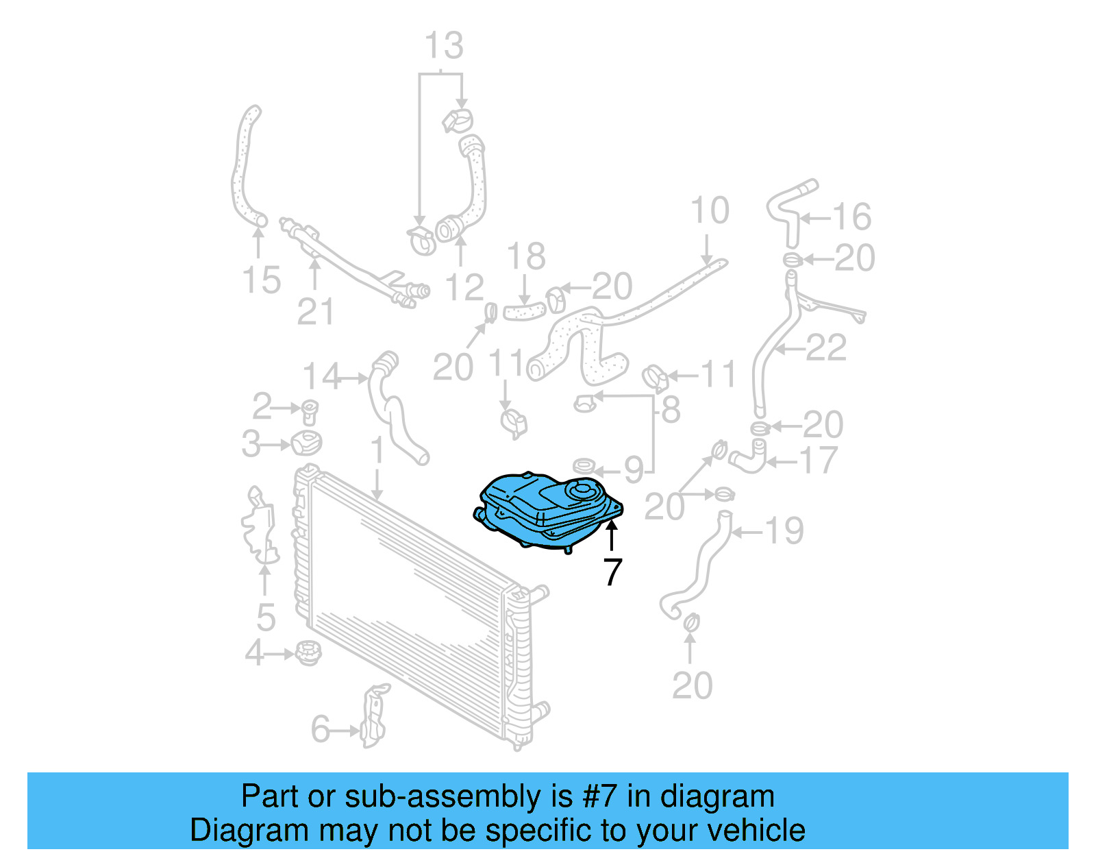 Reservoir 8D0-121-403-L - View 26