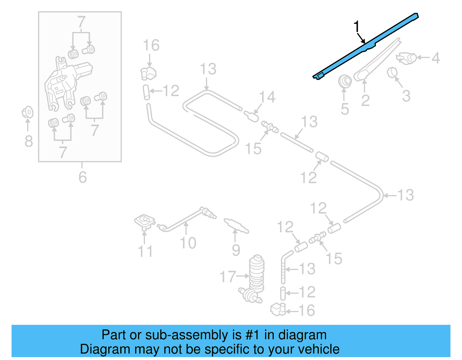 Wiper Blade 5G6-955-427-E - View 4