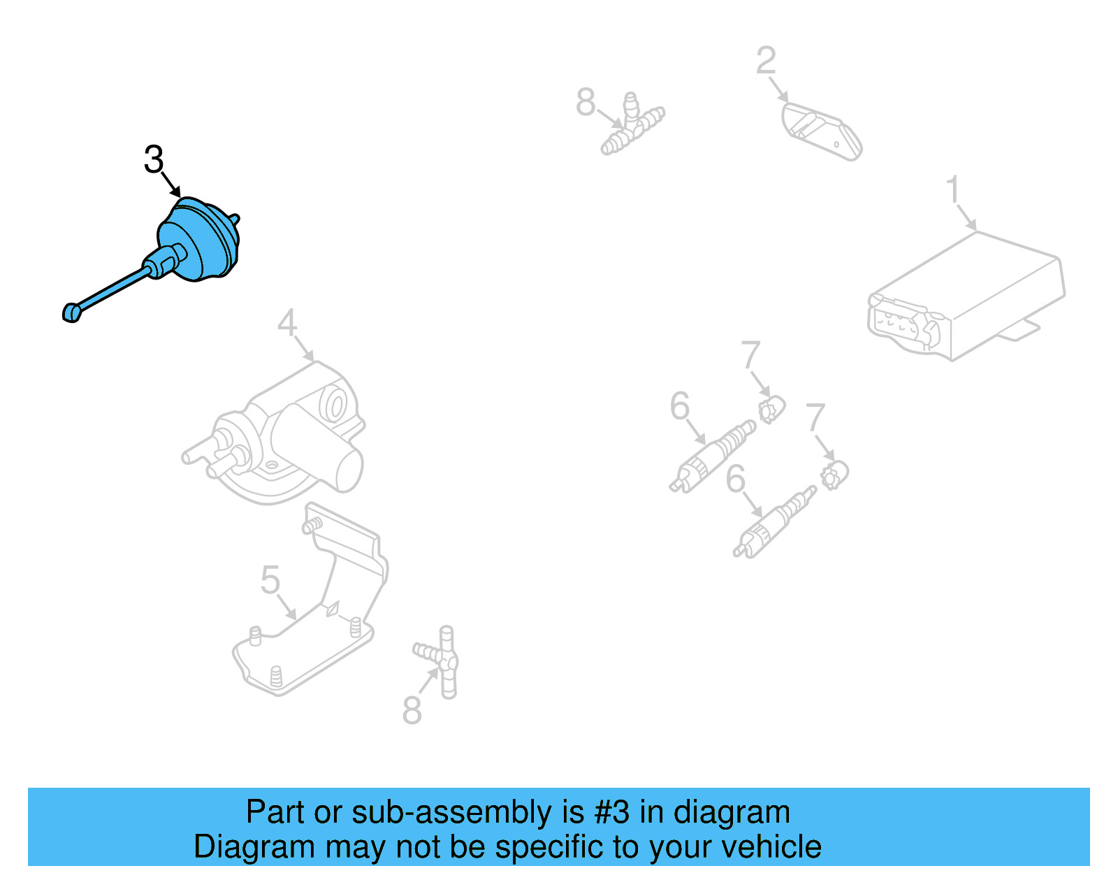 Cruise Servo 165-907-327 - View 2